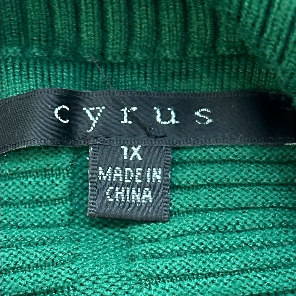 Cyrus Emerald Green Cowl Neck Sweater/size M - Picture 4 of 9